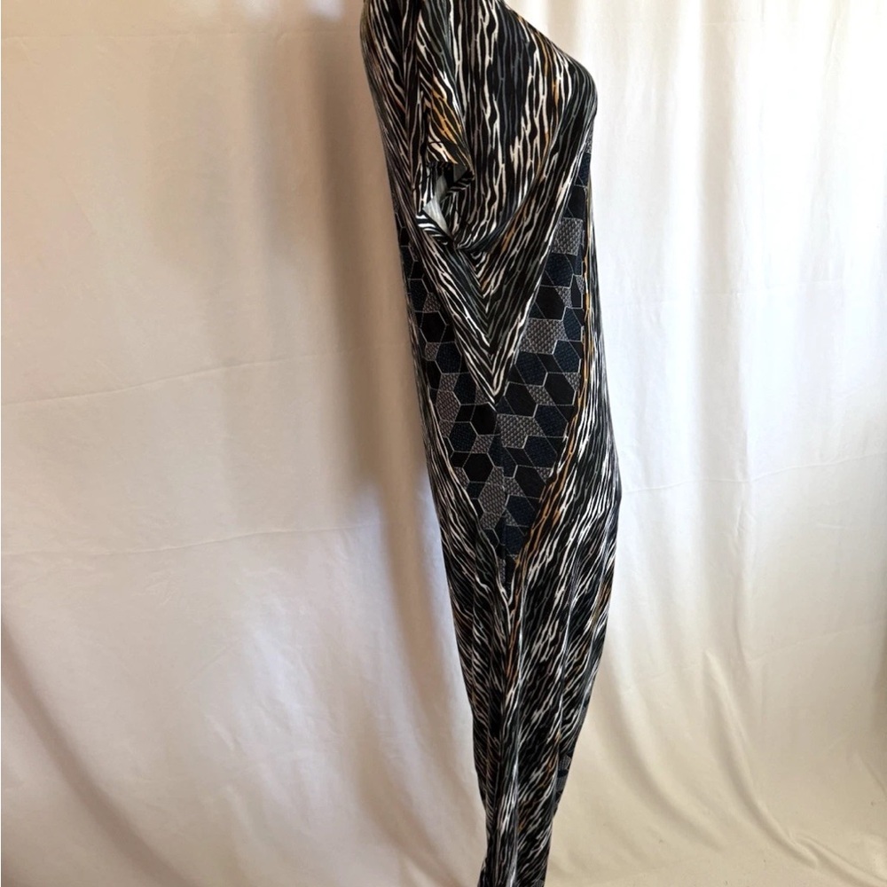 Custo Barcelona Knit Geometric Stripe Midi Dress - Size Small - Picture 3 of 5